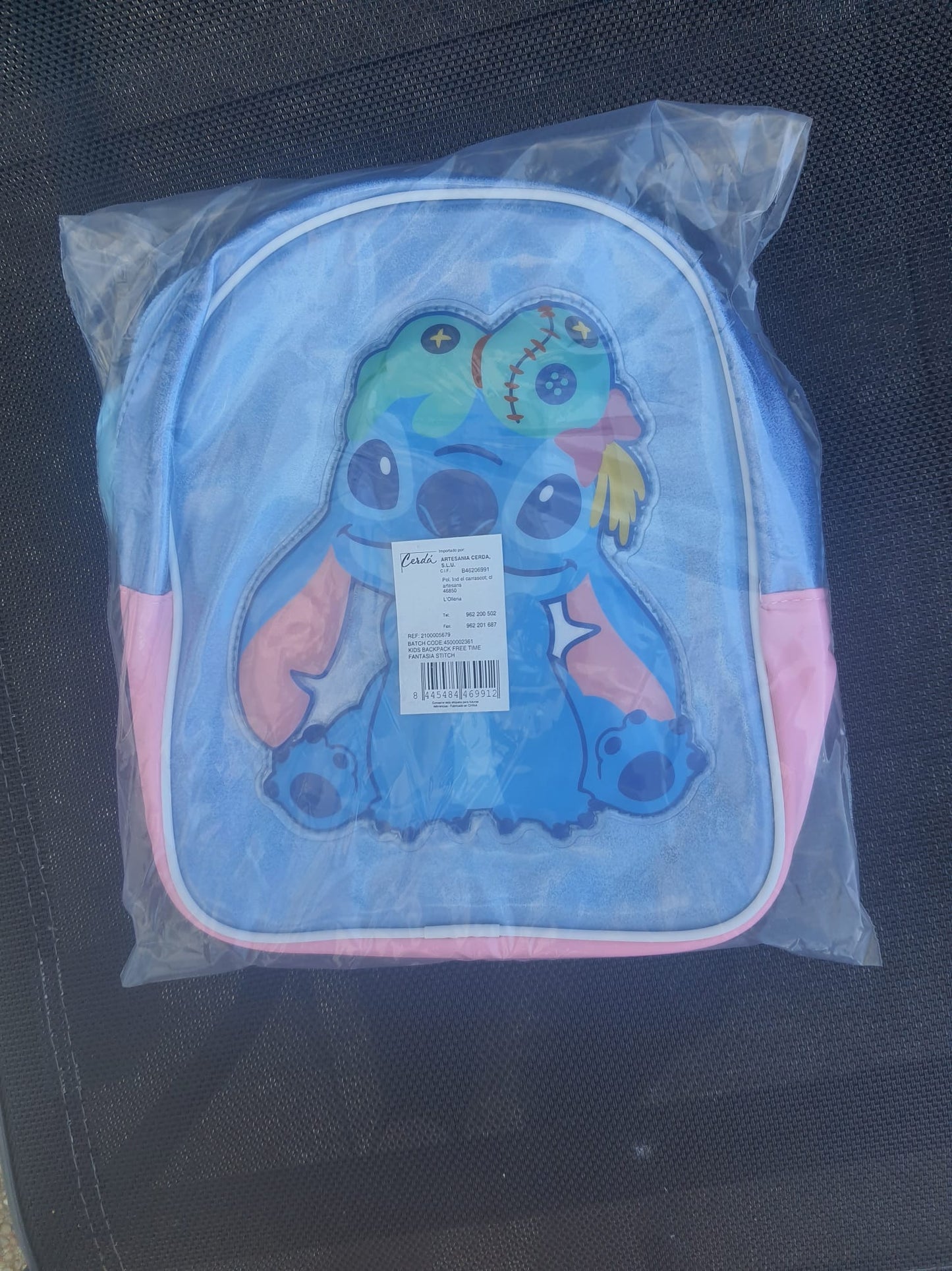 Sac à dos stitch maternelle goûter