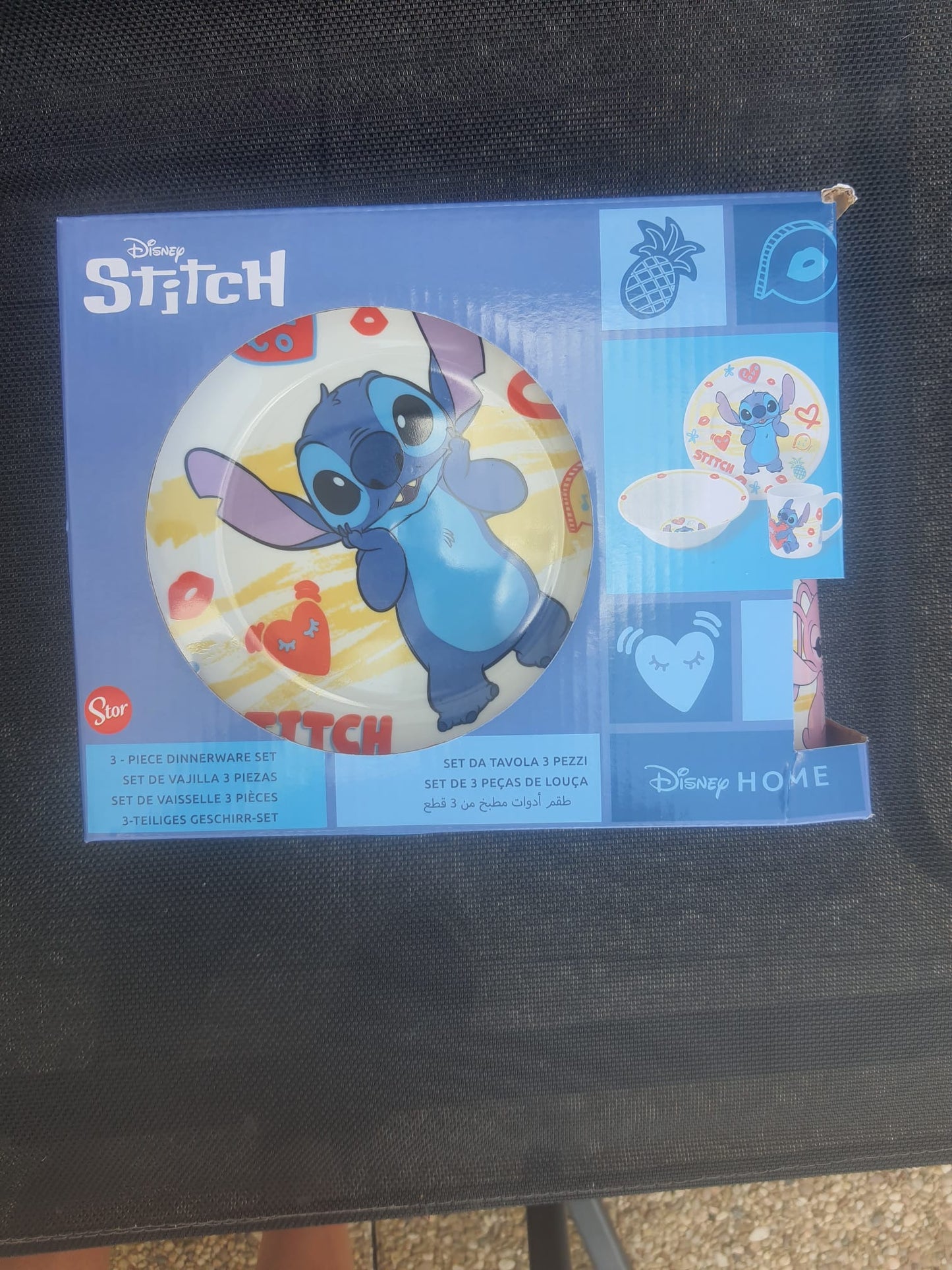 Coffret Dejeuner Ceramique Stitch 3 Pieces