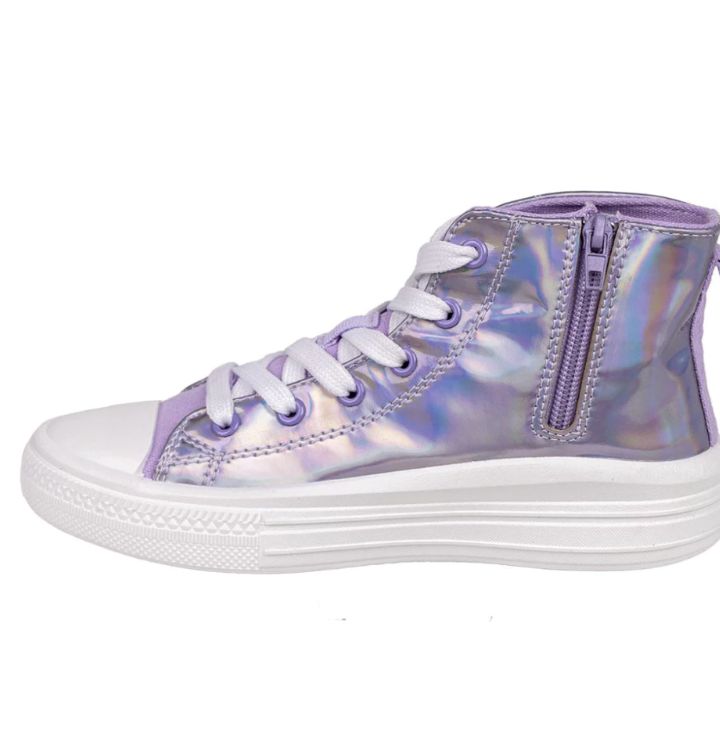Disney Stitch Chaussures pour Fille, Baskets Montantes Holographiques