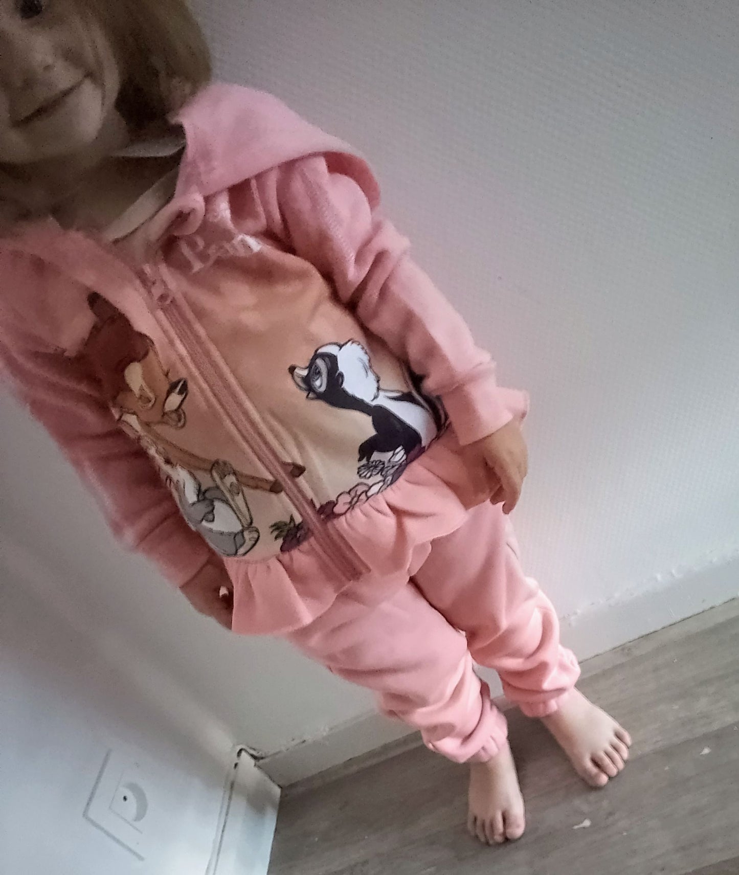 Bambi Survêtement rose pour Enfant