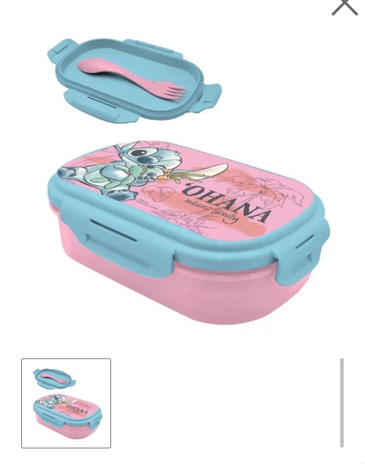 Boite goûter Stitch Ohana - 16 CM