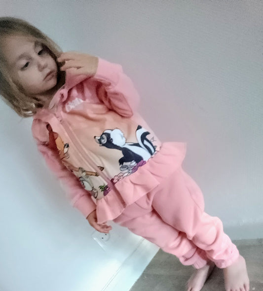 Bambi Survêtement rose pour Enfant
