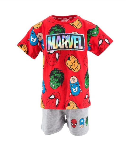 Ensemble Tee-Shirt Short  Marvel